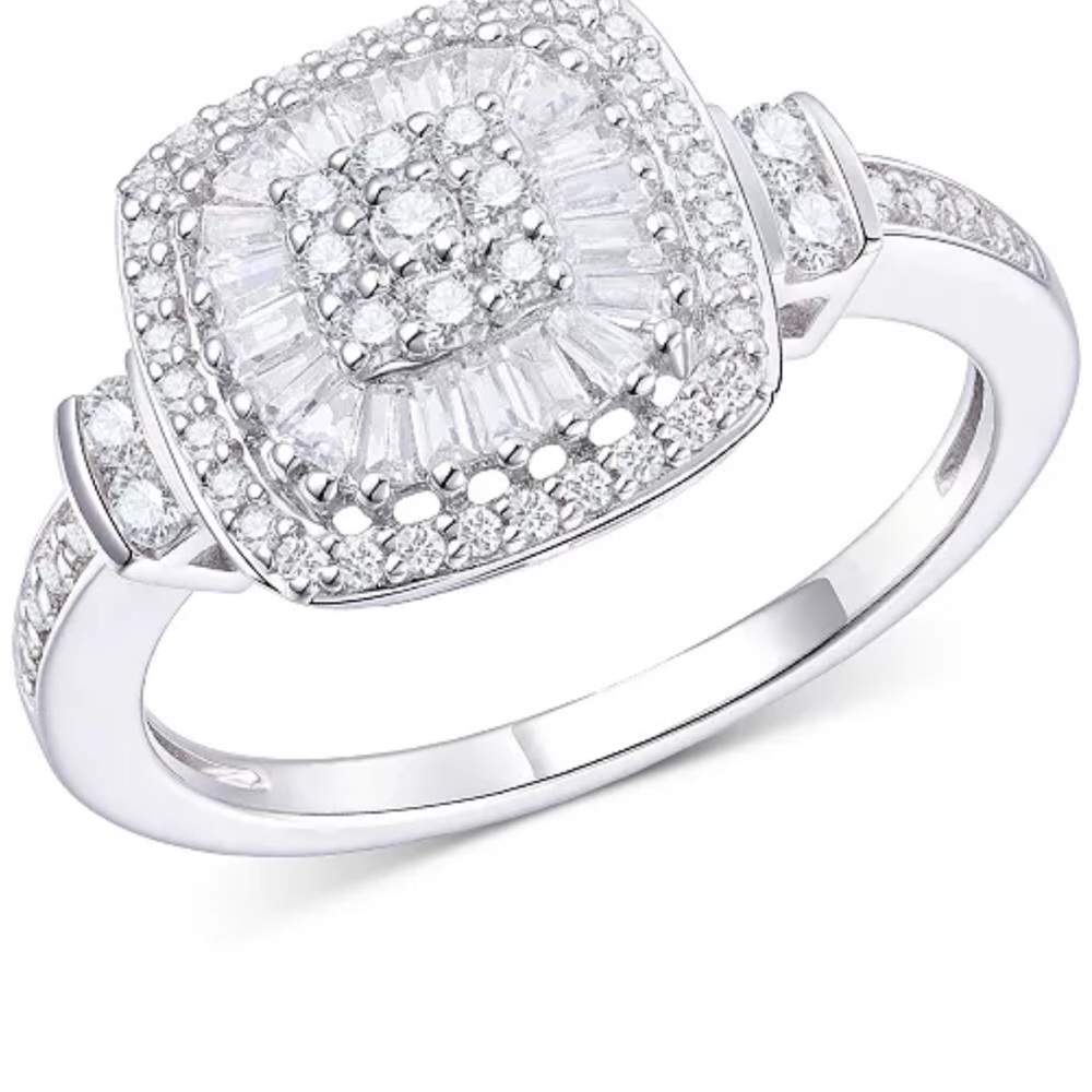 Diamond Vintage-Inspired Ring (1/2 ct. t.w.) in 14k White Gold